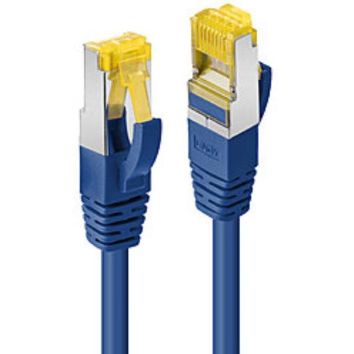Lindy - Cavo patch - RJ-45 (M) a RJ-45 (M) - 3 m - SFTP, PiMF - CAT 7 (cavo) / CAT 6a (connettori) - senza alogeni, antiaggrovigliamento - blu